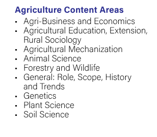 ACAT Agriculture content areas