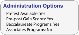 Administration options for ACAT Biology
