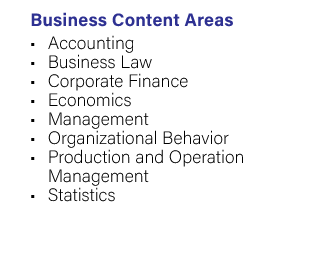 ACAT Business content areas